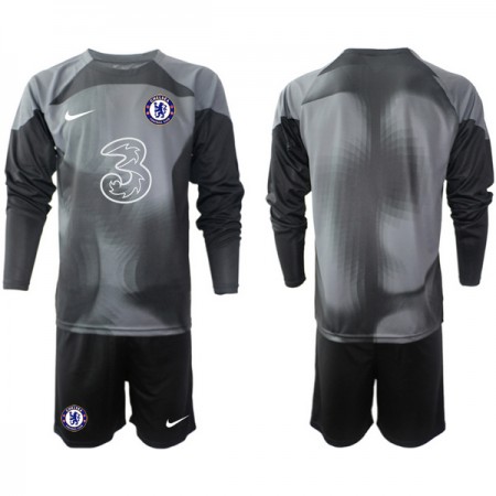 Chelsea Brankářské Černá 2022-23 - Dětské Fotbalové Dresy (L/S) Chelsea Brankářské Černá 2022-23 - Dětské Fotbalové Dresy (L/S)